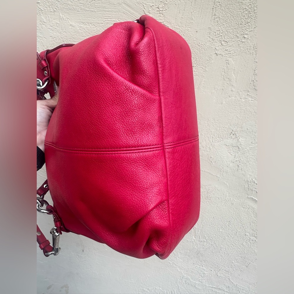 🌹Y2K Red Coach Brooke Leather Shoulder Bag 14142 🌹 - Picture 5 of 9